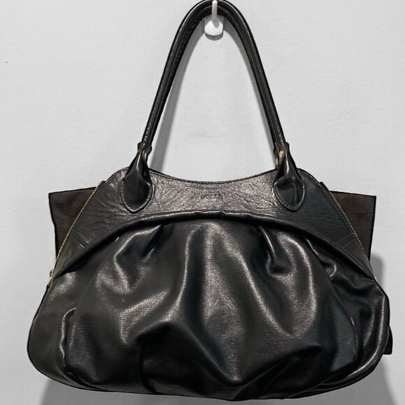 Furla Handbags - Furla black leather Mala bag Tote